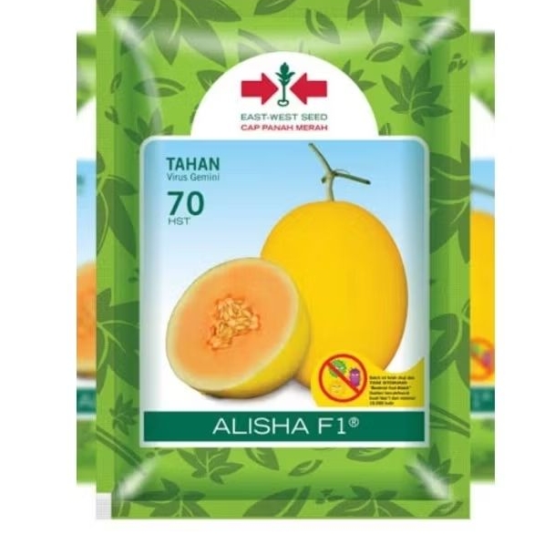 

benih melon cap panah merah alisha f1/golden alisha f1/benih melon madu tahan virus