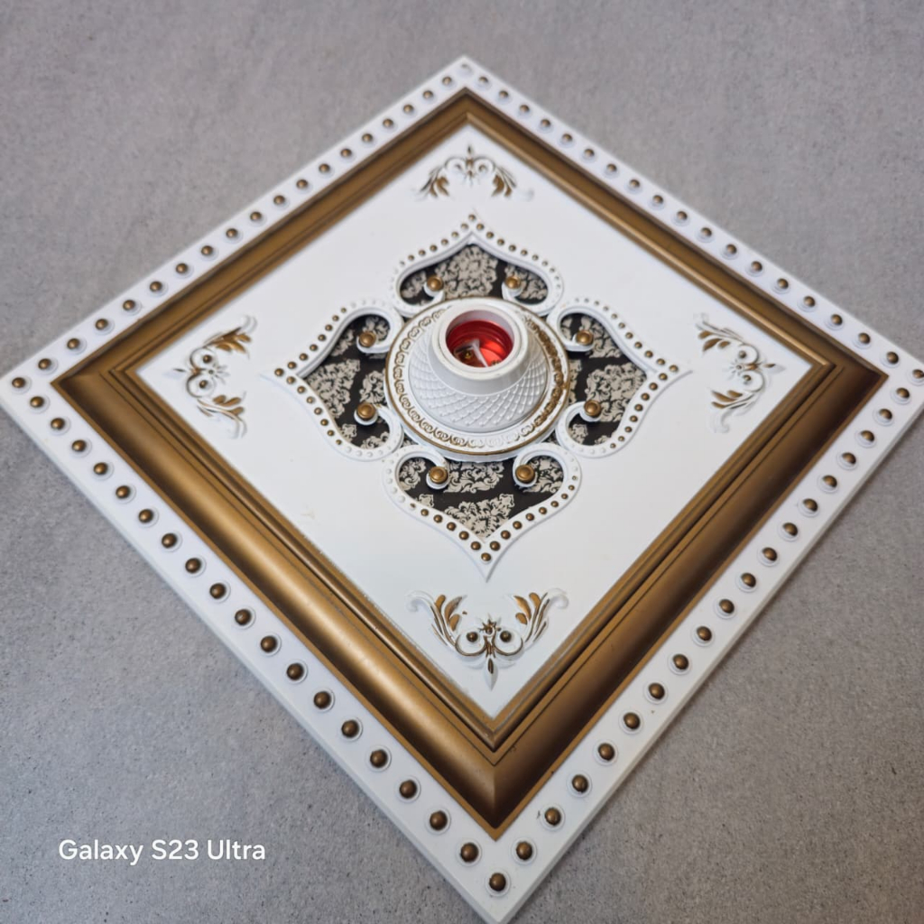 VICON Ornamen lampu plafon PVC 30 x 30 cm-Fiting Lampu Ornamen 30x30 -fitting lampu plafon30x30 fitt