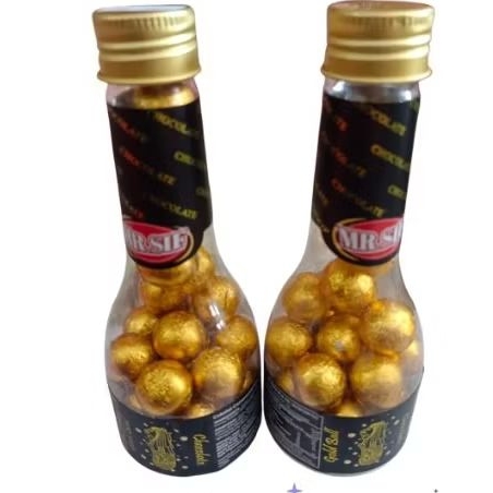 

MR.SIF chocolate gold ball kemasan botol