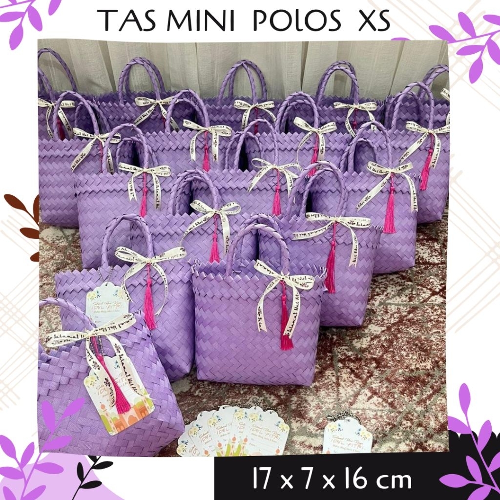 TAS ANYAMAN NGAWI - Tas Mini Polos Souvenir Hampers