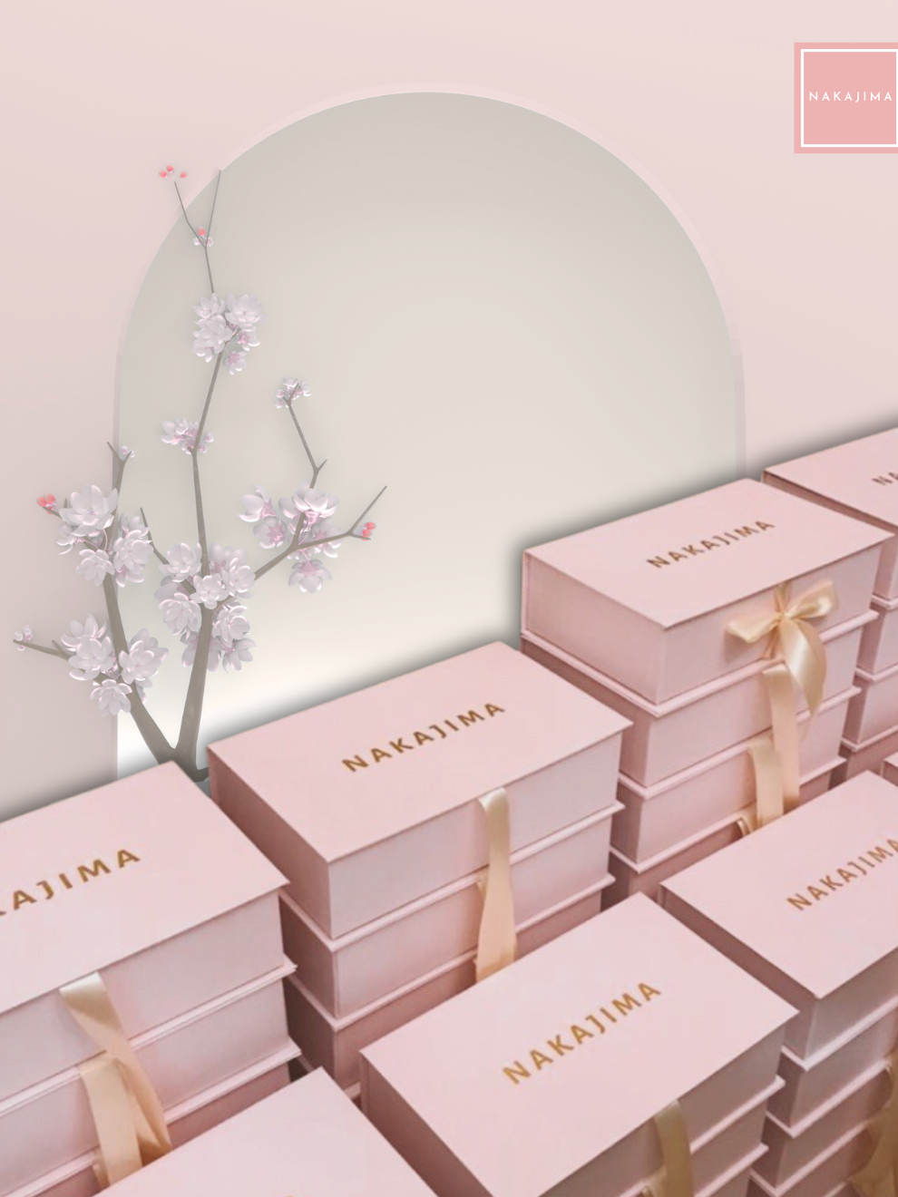 Nakajima - Box Hampers Mukena Nakajima & Greeting Card