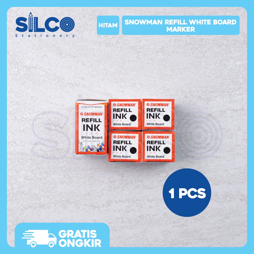 

Refill Tinta Whiteboard Spidol SNOWMAN - Hitam / Biru / Merah [PCS]