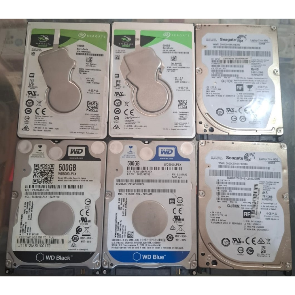 Hardisk Laptop 500GB 640GB 750GB-1TB-2TB 2.5in Cabutan Original 100%