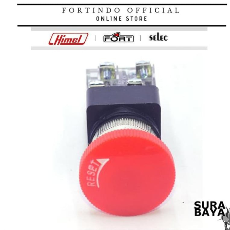 Emergency Push Button 30MM FORT RE3011 FORT PANEL