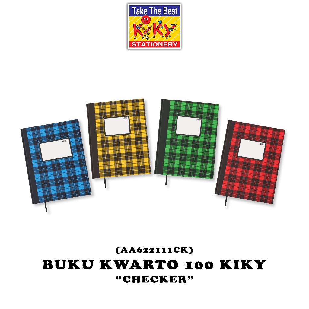 

KIKY Buku Hard Cover Kwarto Glossy (Uk. 16 x 21 cm) Isi 100 Lembar
