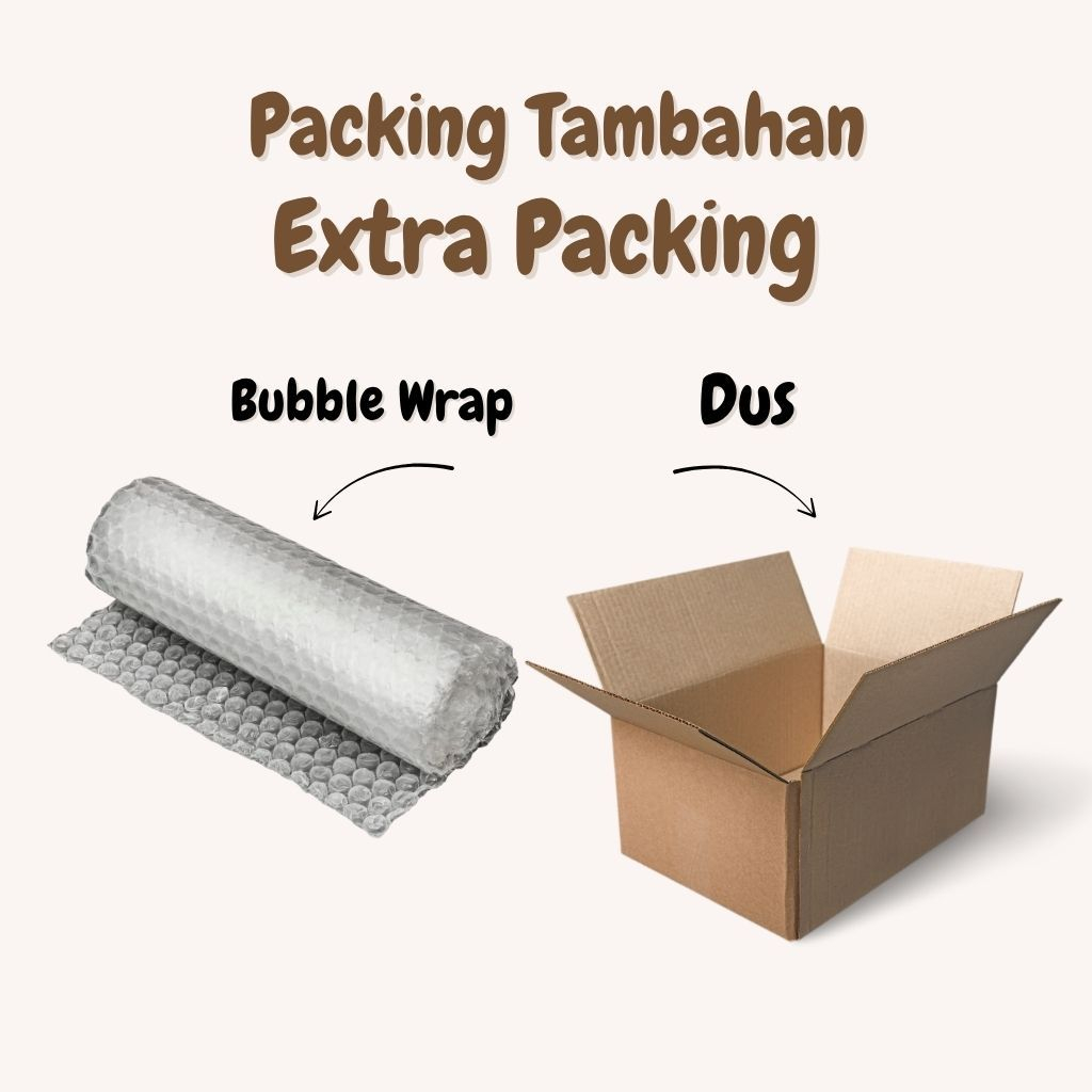 

Tambahan Extra Packing Pengiriman Bubble Wrap Dan Kardus