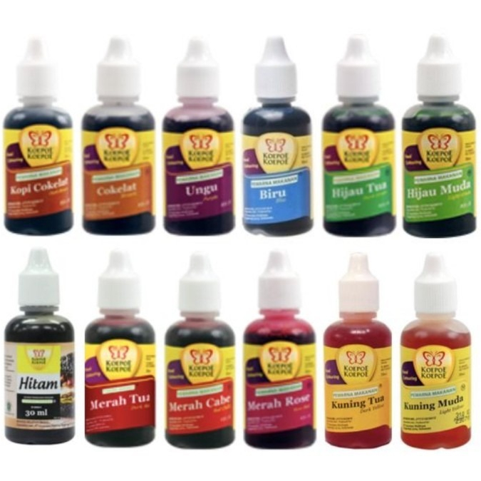 

PEWARNA MAKANAN CAP KUPU-KUPU 30 ML / KUPU-KUPU