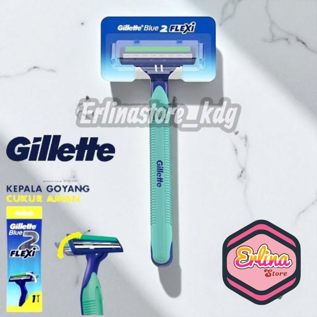 " ERLINA" Gillette Pisau Cukur Mata 2