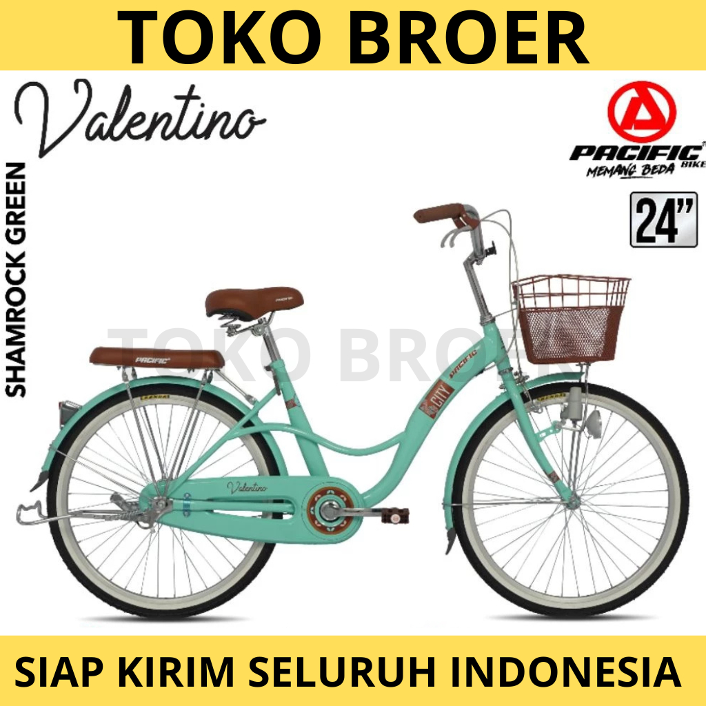 Sepeda Keranjang Mini PACIFIC VALENTINO Ukuran 20 24 26 Inch