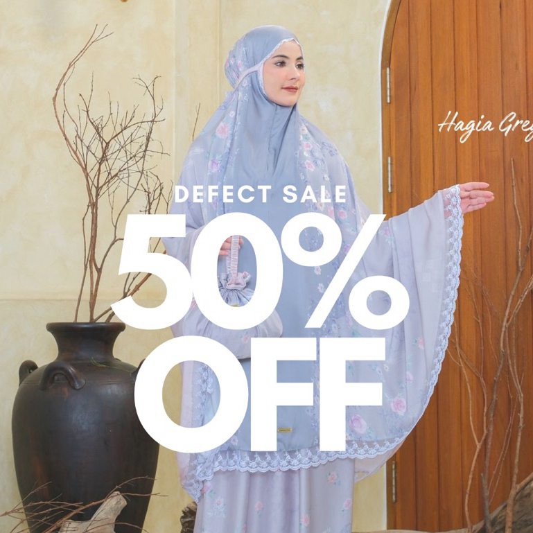 Nakajima - Mukena Nakajima Defect Minor | Diskon 50%, Tetap Adem, Mewah, Sholat Harian & Kado Spesial
