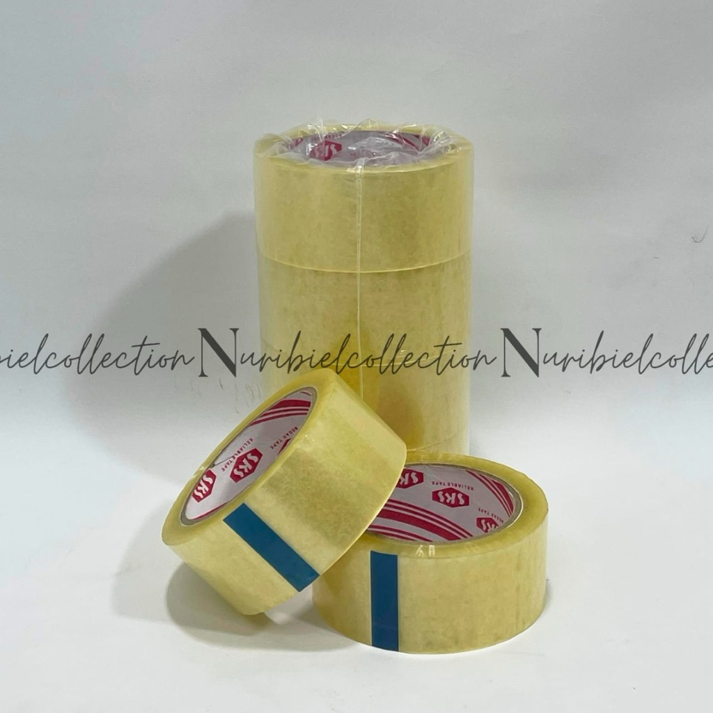 

Lakban BESAR Bening Ukuran 100 Yard 45 mm Isolasi Paket Solasi Isolatip Solatip Bening