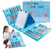 

Crayon Set 208 Pcs Pensil Warna Lengkap Krayon Set Alat Menggambar Mewarnai Cat Air Lukis Anak