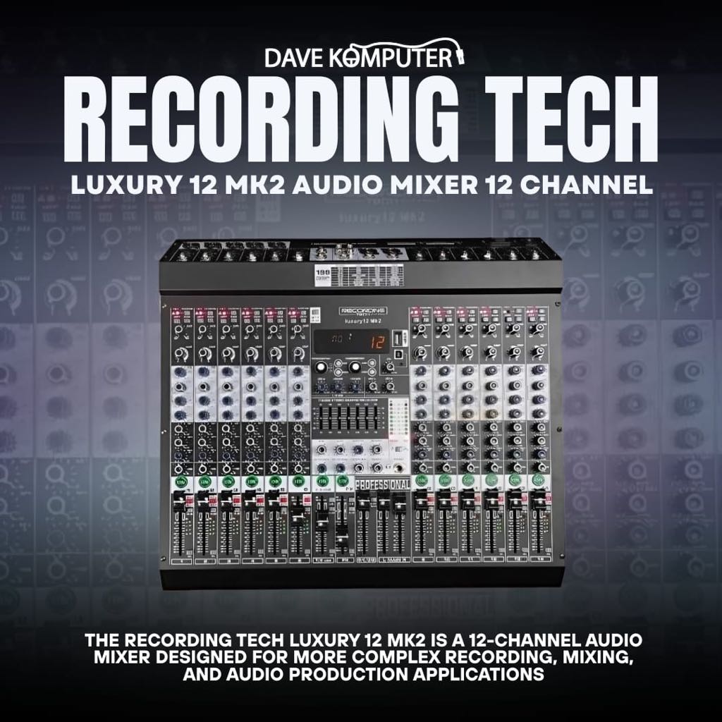 RECORDING TECH LUXURY 12 MK2 / LUXURY12 MK2 / LUXURY-12 MK2 Audio Mixer 12 Channel