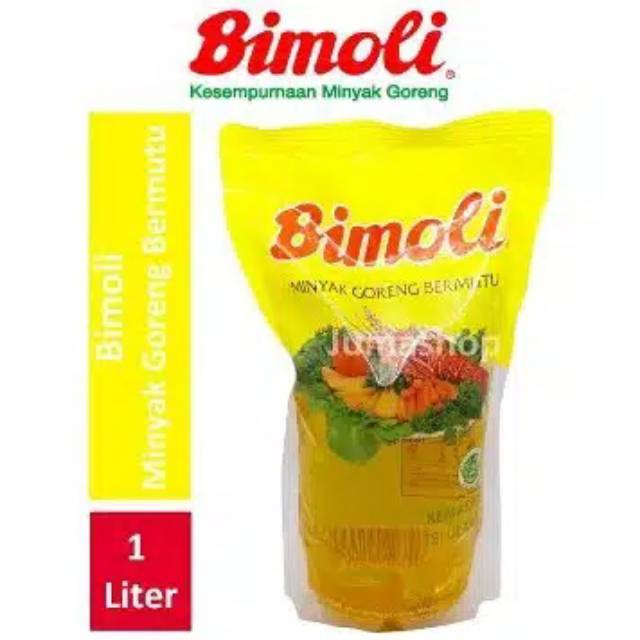 

Minyak Goreng Bimoli - Fraiswell - Hemart 1 Liter Kemasan Refill / Minyak Goreng Bimoli 1 Liter