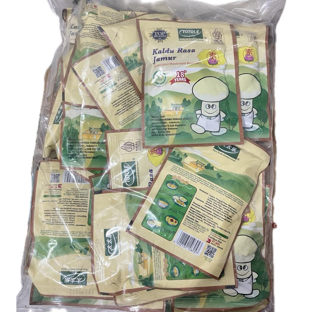 

TOTOLE KALDU JAMUR 40g 1pack isi 20pcs