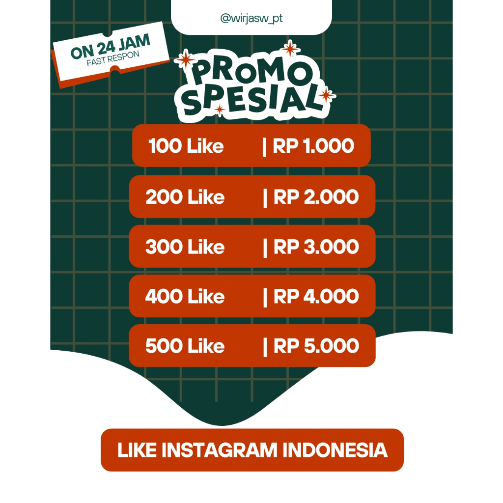 LIKE INSTAGRAM REAL INDONESIA PERMANEN  - Online 24 Jam