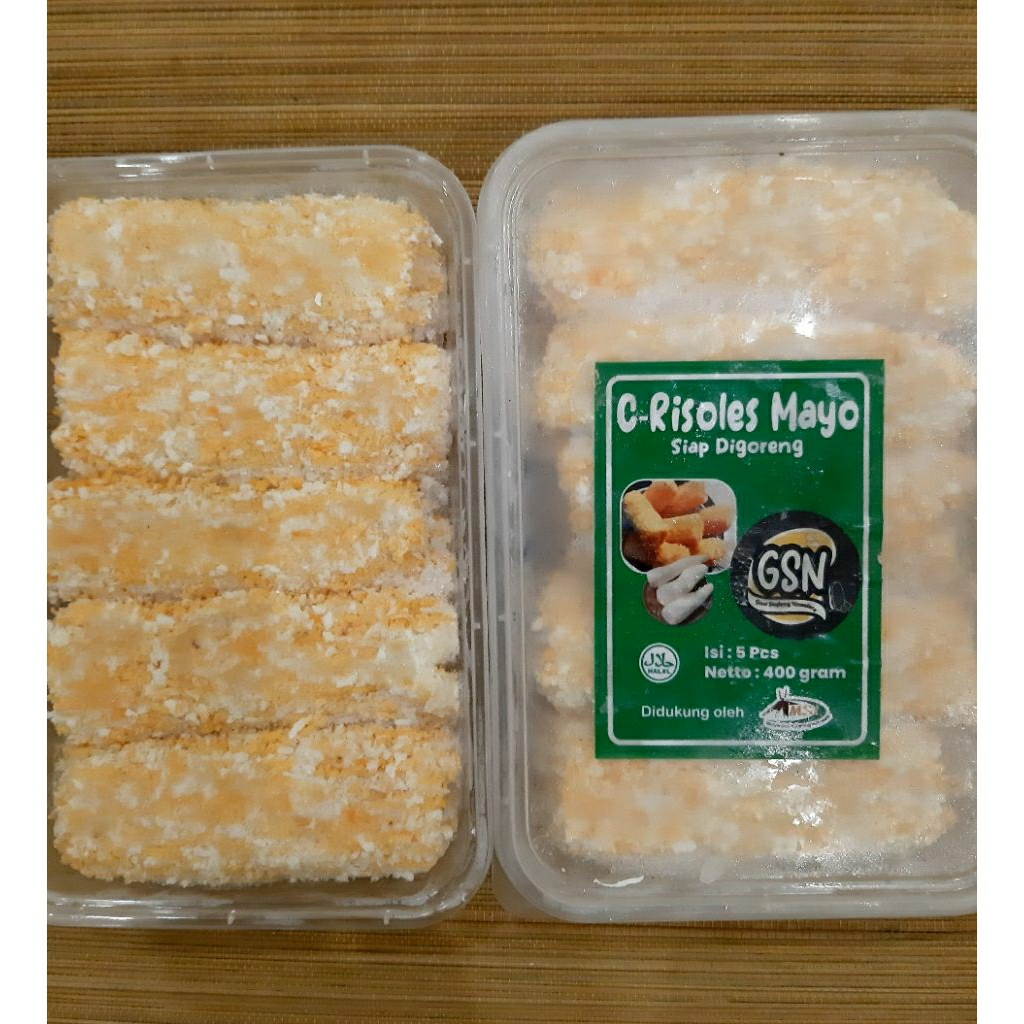 

Risoles Mayo Frozen / Olahan Singkong / Makanan Beku / Camilan / Diet ( 1 Pack isi 5 )