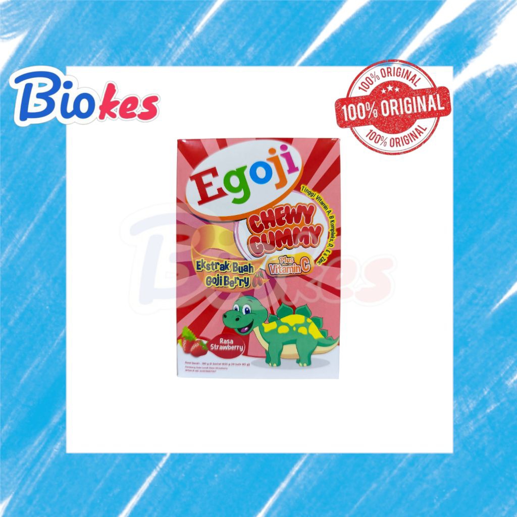 EGOJI GUMMY RASA STRAWBERRY multivitamin berbentuk jelly