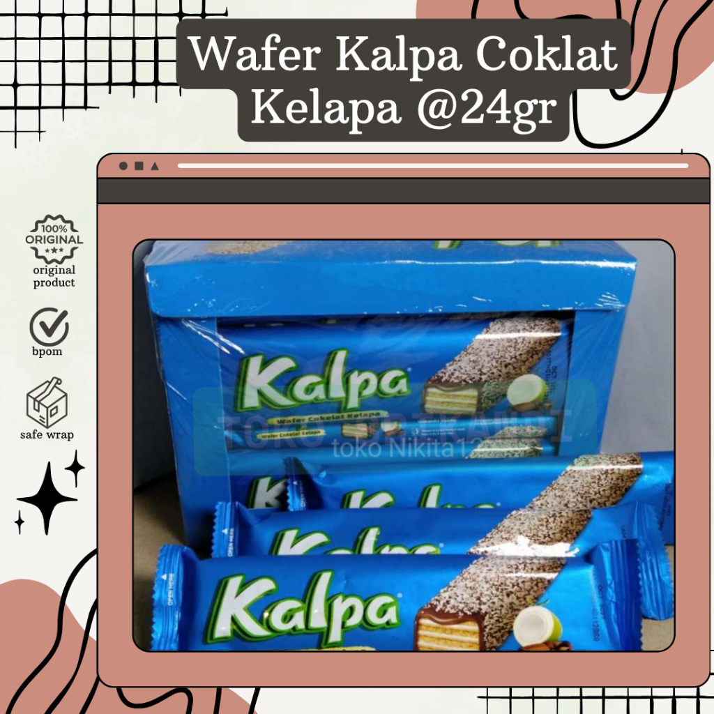 

Wafer Kalpa Coklat Kelapa @24gr per Pcs (Satuan/Eceran)