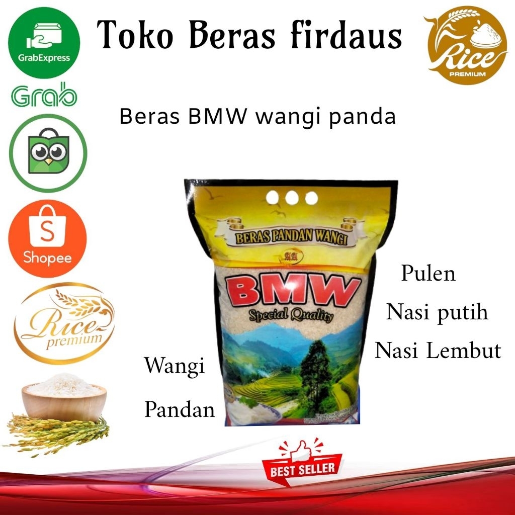 

Beras BMW wangi pandan 5kg
