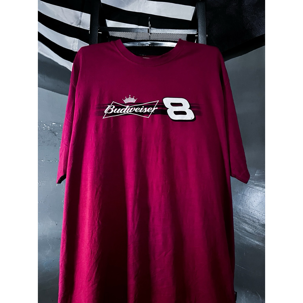 Kaos T Shirt ART Nascar x Budweiser x Earnhardt JR 2007 Second