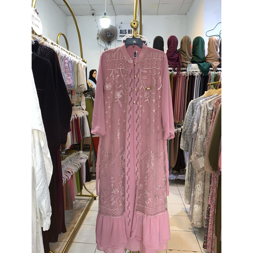 Gamis Brokat / Gamis kekinian full brokat terbaru