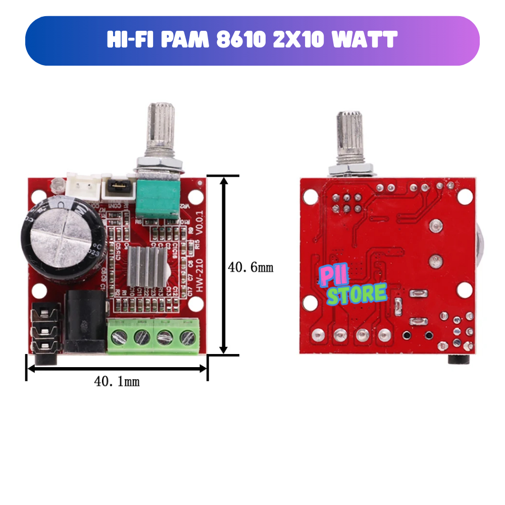 KIT MODUL PAM8610 POTENSIO DIGITAL AMPLIFIER CLASS D POTENSIO PAM 8610