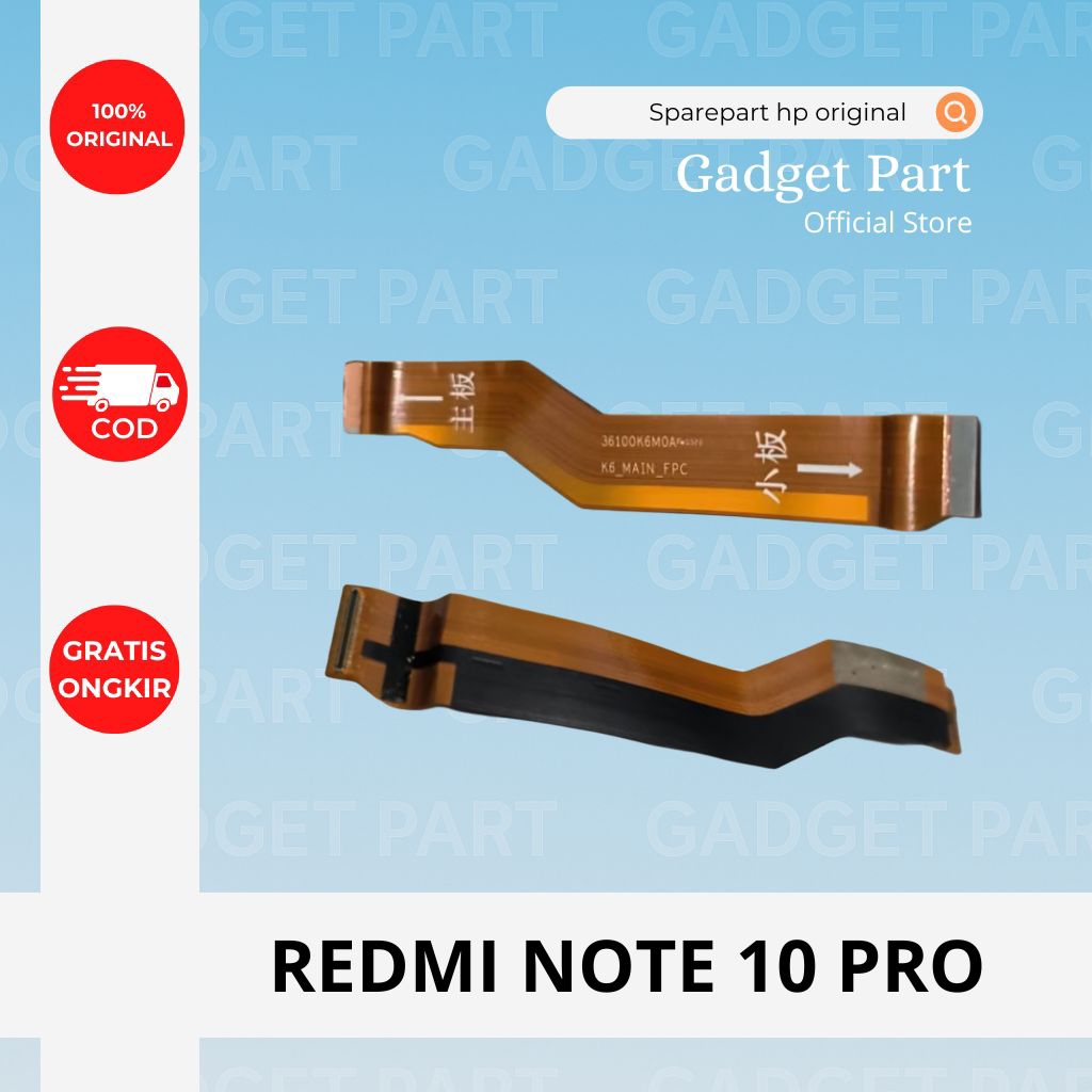 KABEL MAINBOARD PENGHUBUNG KONEKTOR CHARGER KE MESIN XIAOMI REDMI NOTE 10 PRO ORIGINAL COPOTAN ASLI