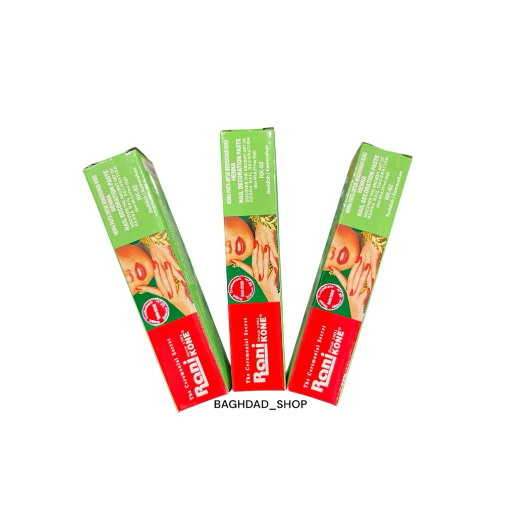 HENNA KUKU / RANI KONE / WARNA REDDISH - KEMERAHAN / ORIGINAL