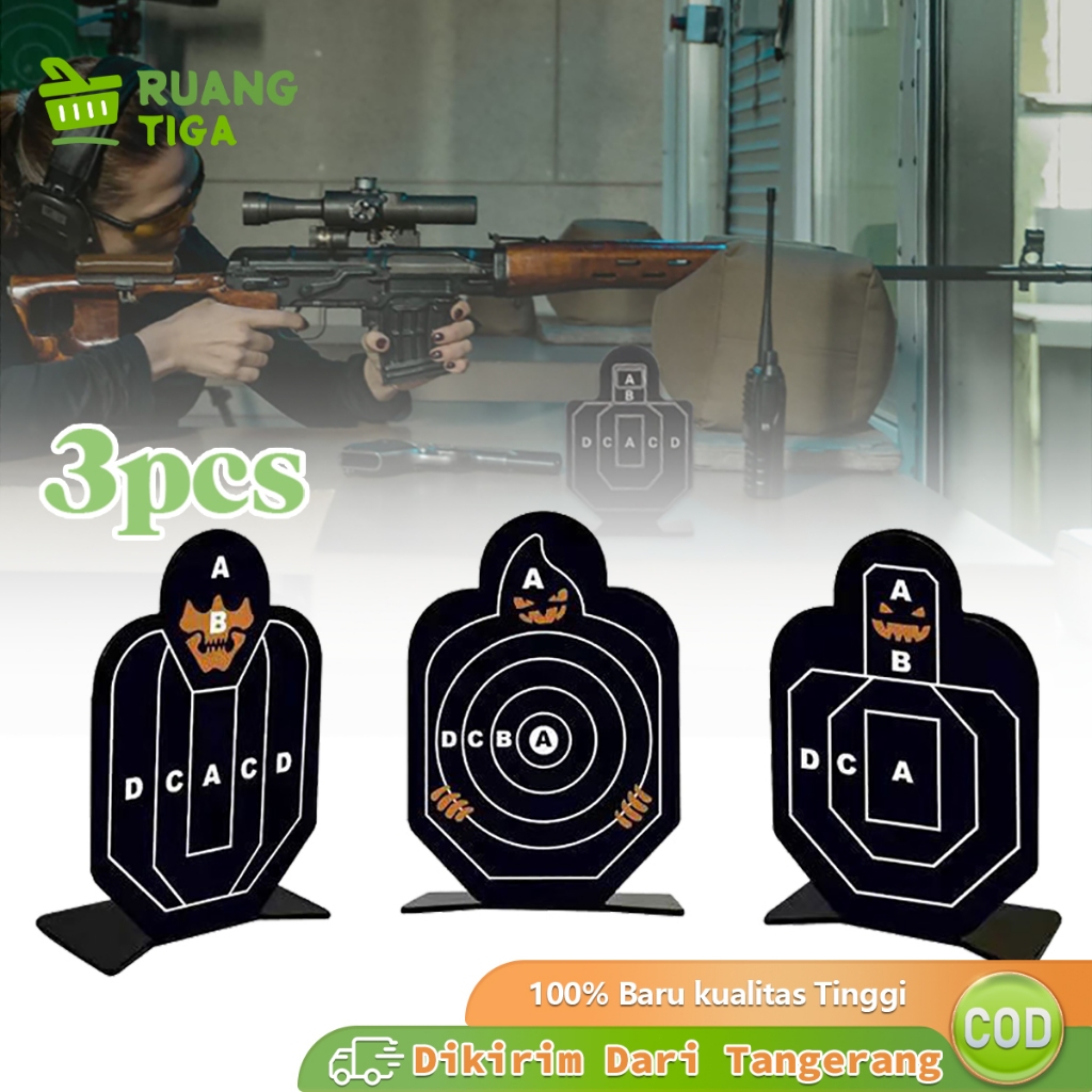 3pcs Tactical Target Papan Shooting Target Mainan Anak Mini Sasaran Tembak Sasaran Latihan Tembak