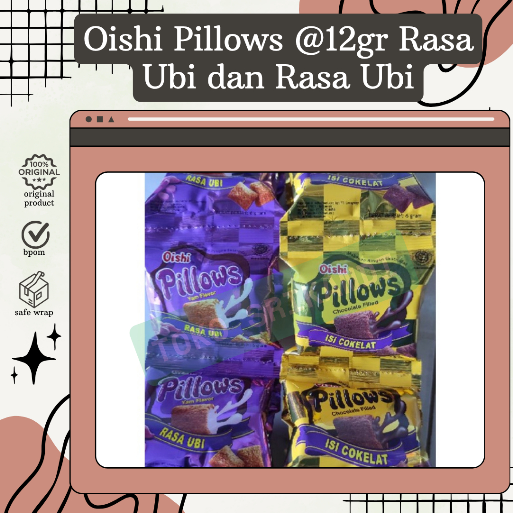 

Oishi Pillows @12gr Satuan/Eceran