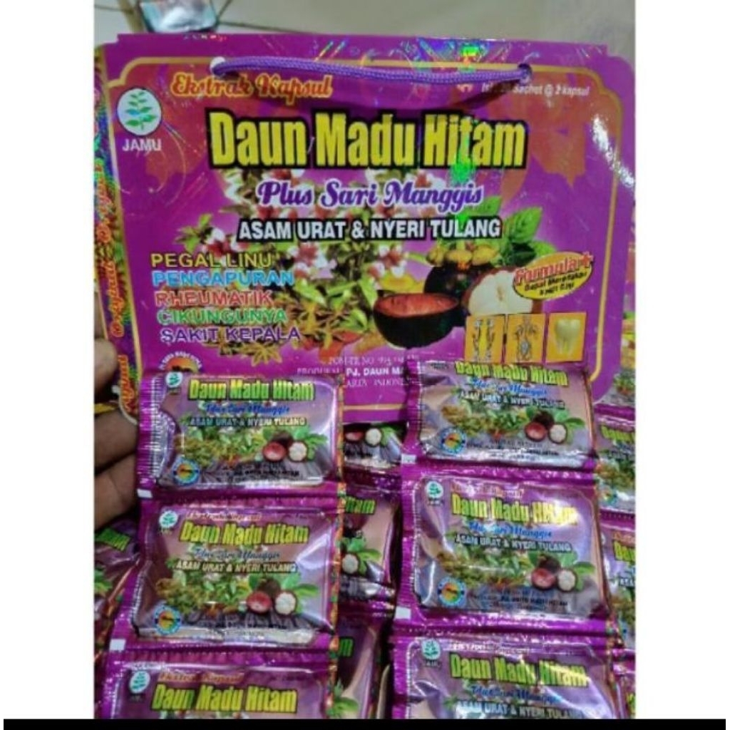 daun madu hitam//kapsul asam urat
