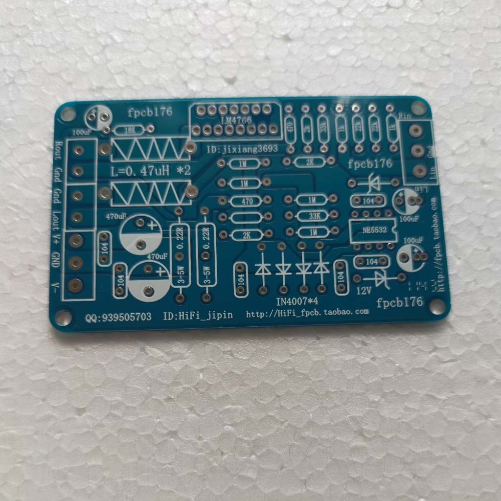 LM4766 LM4766T PCB Gainclone Dual 40W Audio Power Amplifier Edisi Premium