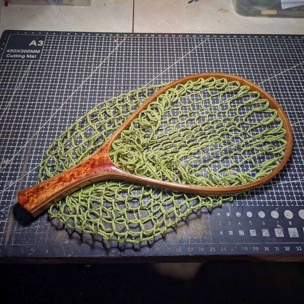 landing net kayu handmade premium