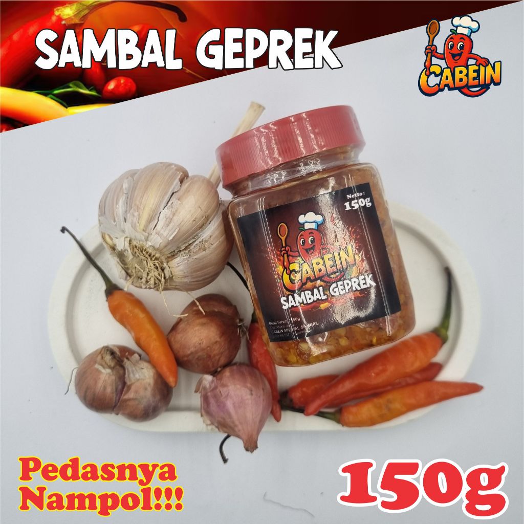 

Cabein Sambal Geprek 150gr | Sambel Geprek | Sambal Pedas | Pedas Nikmat | Sambal Tradisional