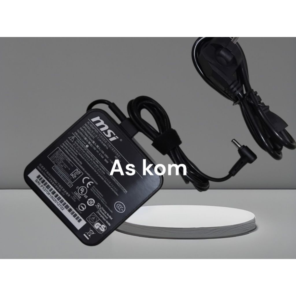 Adaptor Charger Laptop MSI Modern 14 C11M C12M C13M C7M 19V 4.74A 90W