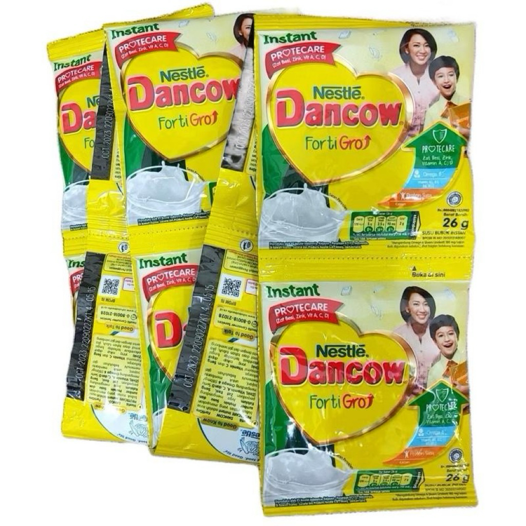 

(1 RENCENG ISI 10 PCS) Susu Bubuk Nestle Dancow Sachet Kemasan 26 gram / Susu Bubuk Nestle Forti Gro / Susu Bubuk Dancow Nestle Sachet Murah Best Seller Shopee