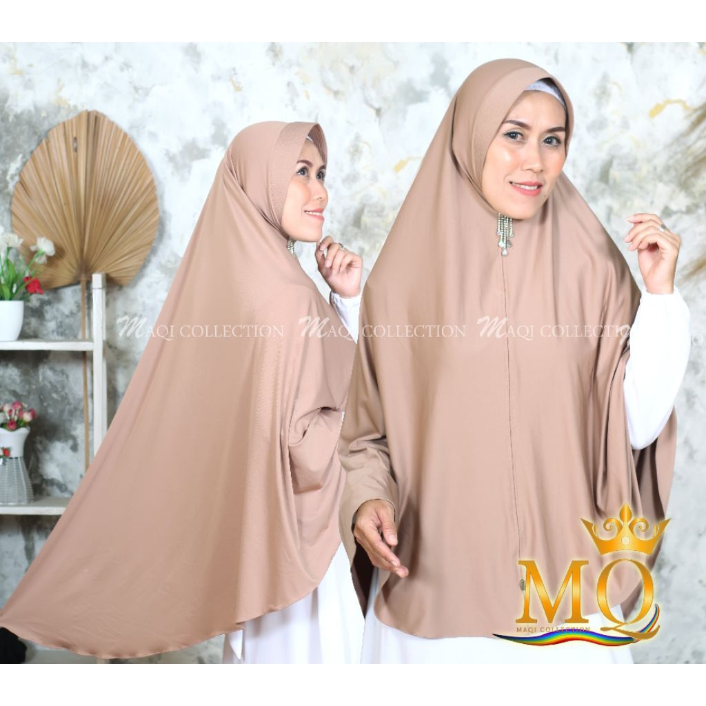 Khimar/Bergo hijab instan jumbo syar'i jersy zoya....