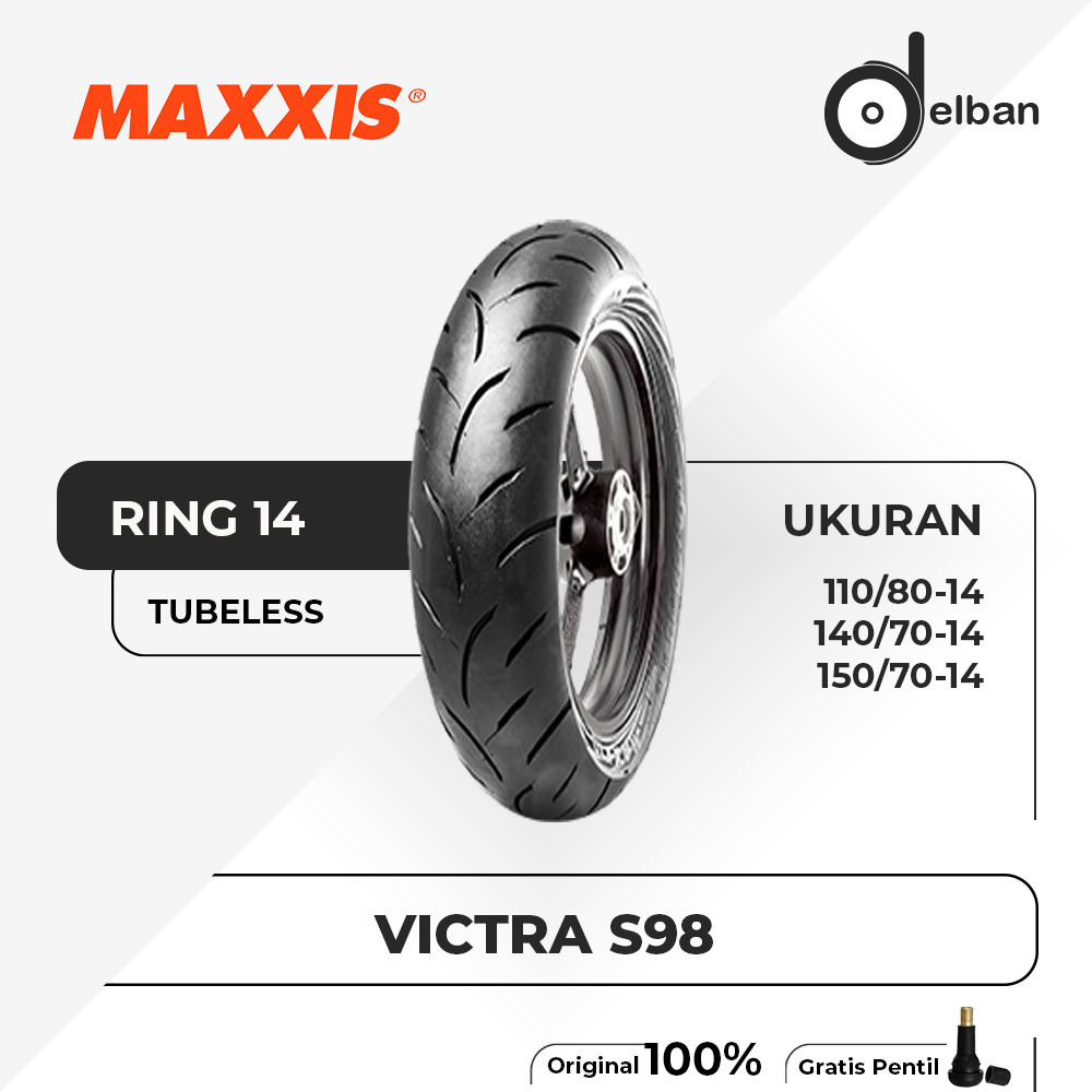 SEPASANG / SATUAN BAN MOTOR AEROX MAXXIS VICTRA Ring 14 TUBELESS DEPAN BELAKANG