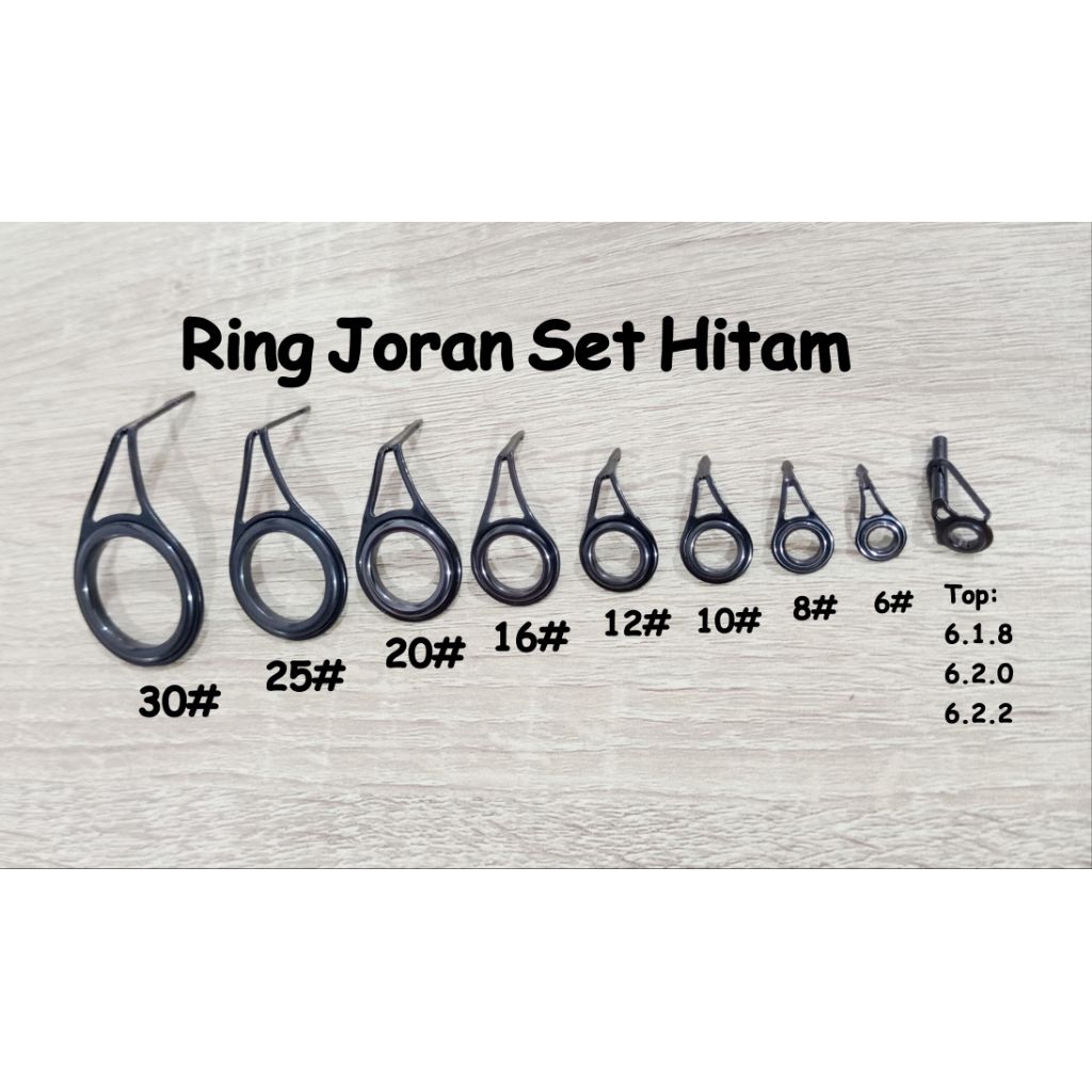 Ring Joran Set Hitam Non fuji