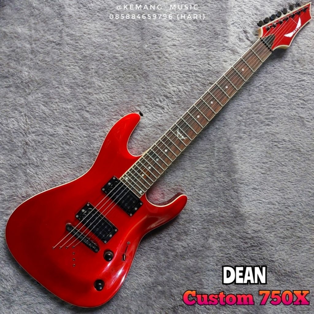 gitar 7 senar dean original gitar metal gitar bekas