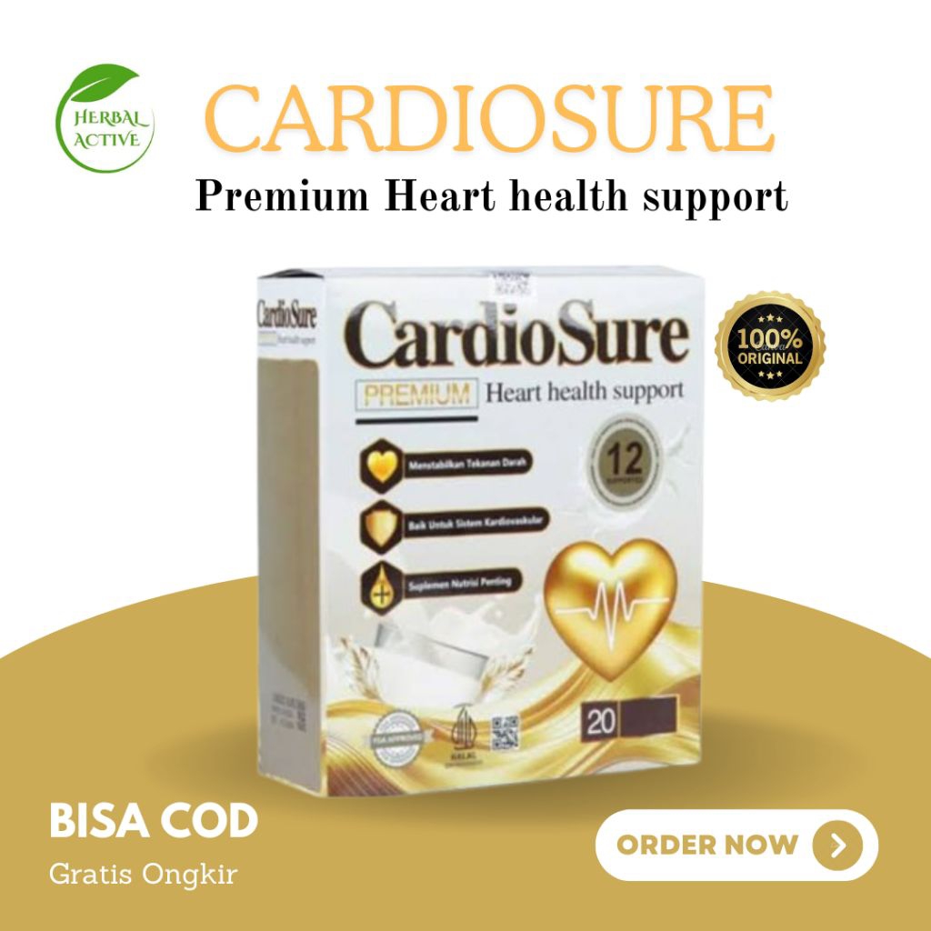 

CARDIOSURE PREMIUM MILK SUSU ASLI OBAT HIPERTENSI JANTUNG KORONER STRUK KOLESTROL ASAM URAT