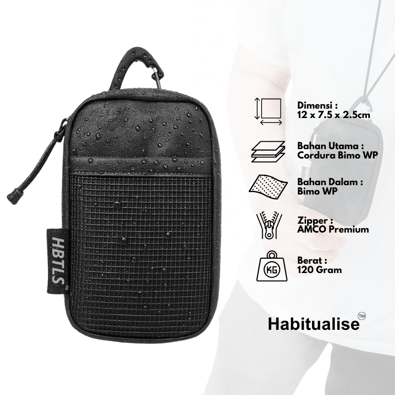 HABITUALISE - Pouch Wallet Dompet Kartu STNK Tempat Koin Dompet Mini Pinggang PRODIGMA