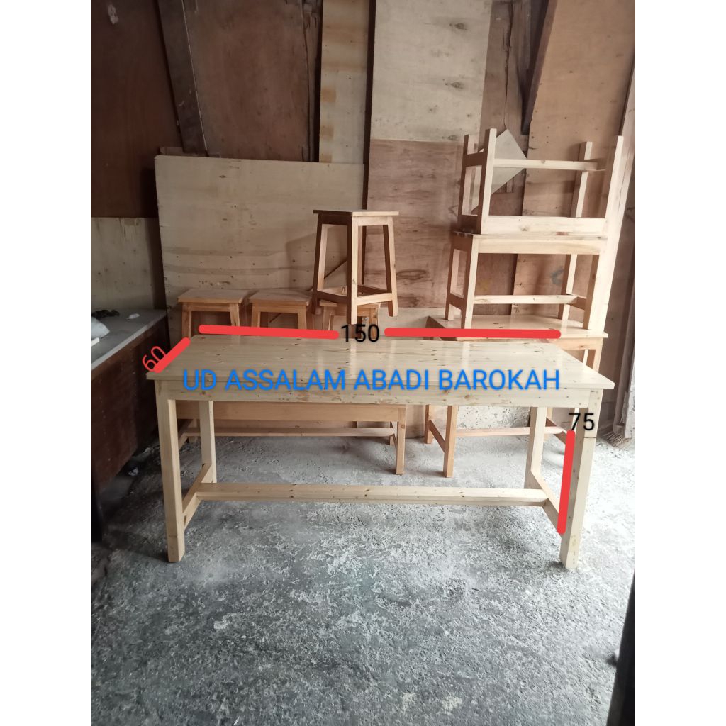 meja makan minimalis jati Belanda