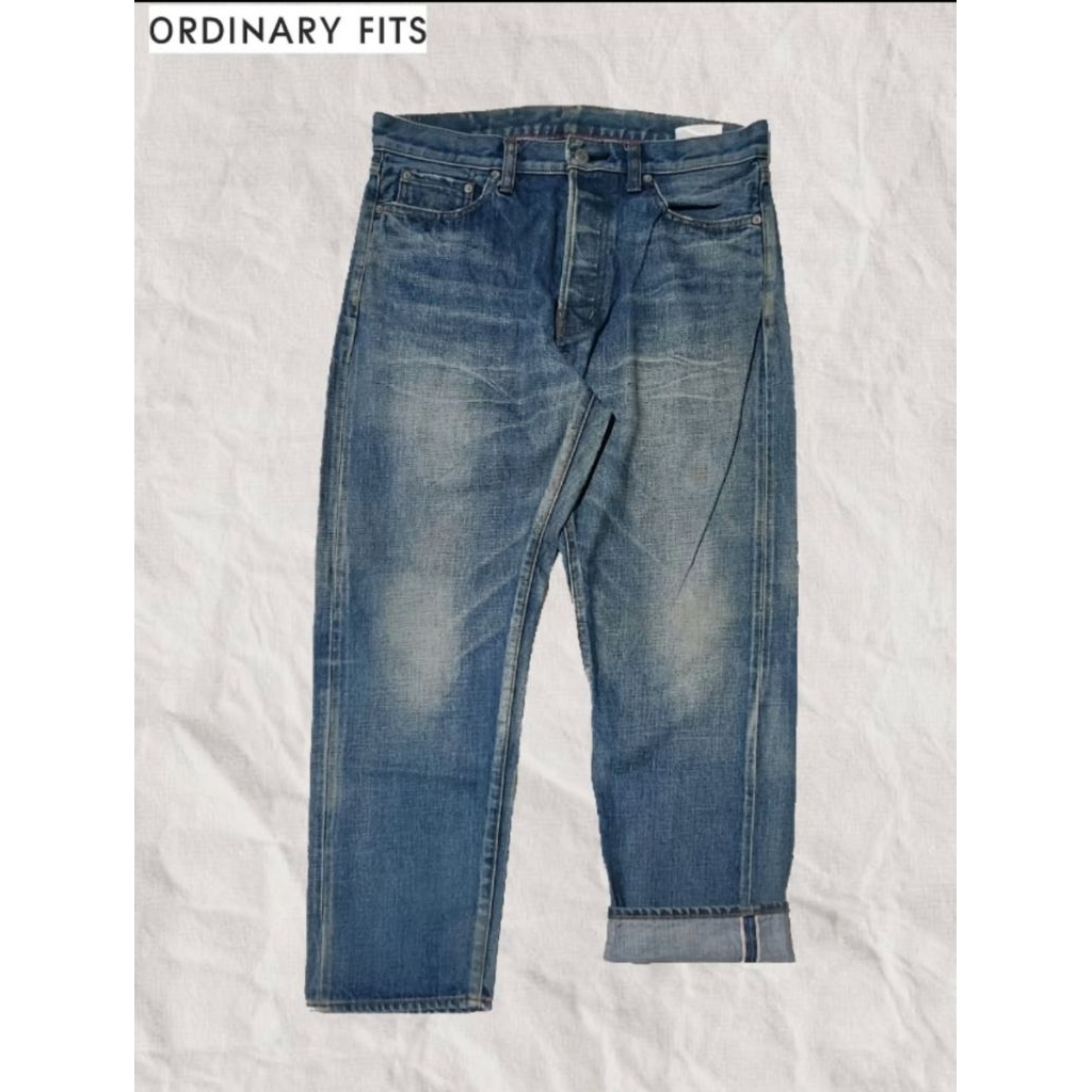 JEANS SELVEDGE ORDINARY FITS SIZE 32-33