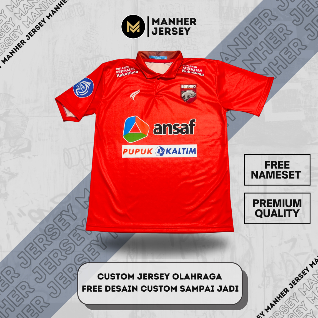 Jersey Pusamania Borneo FC 2022 2023 Full Printing Custom