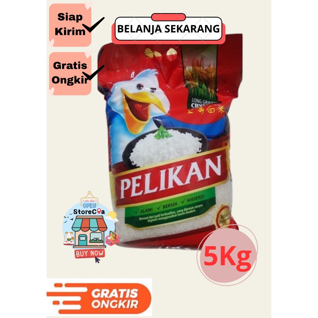 

(INSTAN) BERAS PELIKAN 5KG