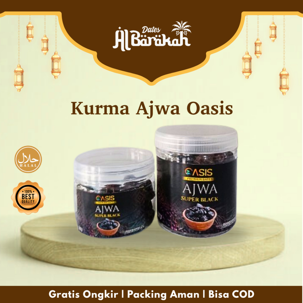 

Kurma Ajwa 250gr dan 100gr Asli Madinah Kurma Nabi Ajwa Premium Original Saudi Arabia