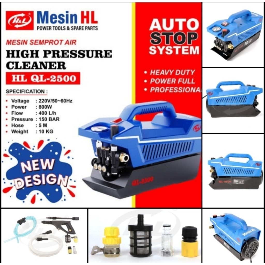 Jet cleaner 150 bar - High pressure cleaner QL-2500 (H&L)