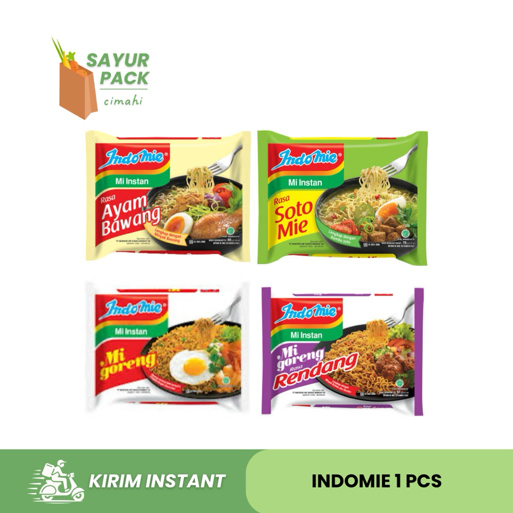 

INDOMIE 1 pcs | indomie ayam bawang goreng soto | sayur instant cimahi